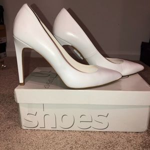 White pumps